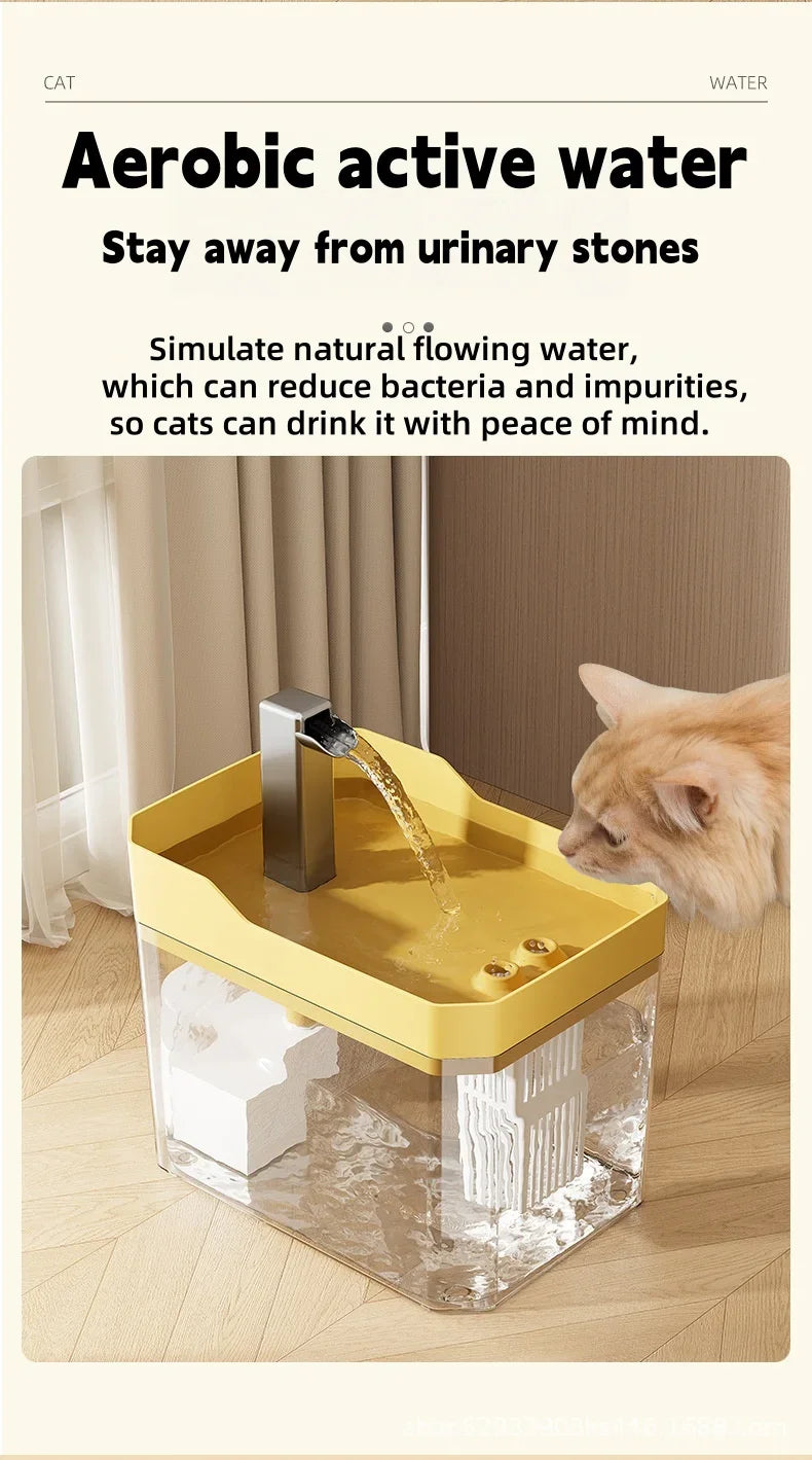 Automatic Pet Water Fountain – 1.5L Filter Dispenser