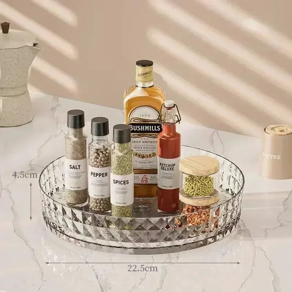 Rotating Spice Rack Organizer – 360° Kitchen Storage