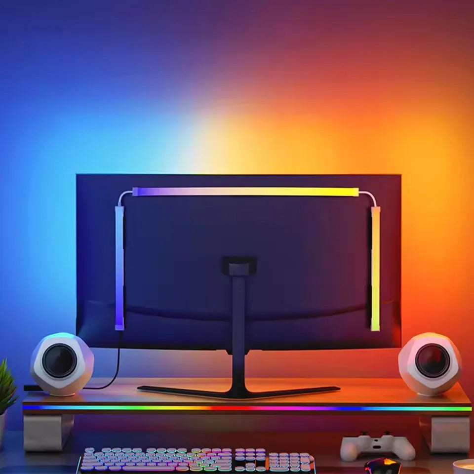 Smart Gaming LED Strip Lights 24-34 Inch Computer Screen Backlight USB PC LED Backlight for Gaming Room Atmosphere Decoration