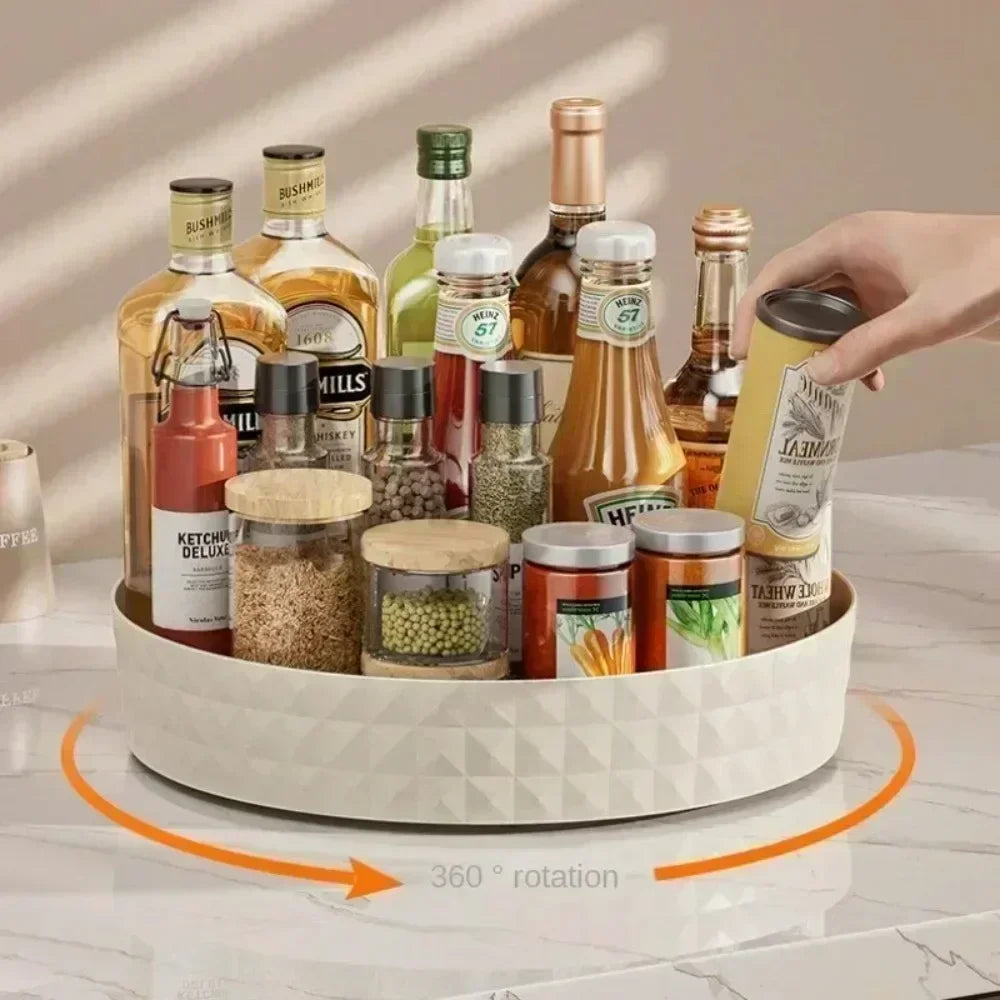 Rotating Spice Rack Organizer – 360° Kitchen Storage