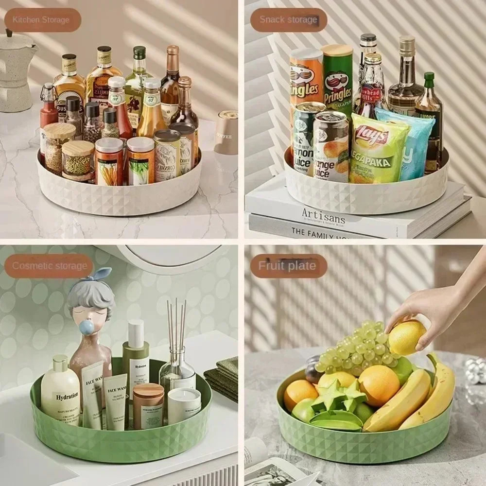 Rotating Spice Rack Organizer – 360° Kitchen Storage