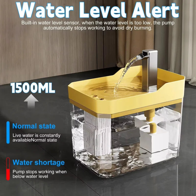Automatic Pet Water Fountain – 1.5L Filter Dispenser